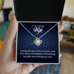 To My Amazing Wife - Love Knot Necklace